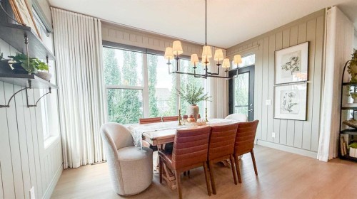 107 Auburn Sound Cove Se, Calgary, AB - Indoor Photo Showing Dining Room