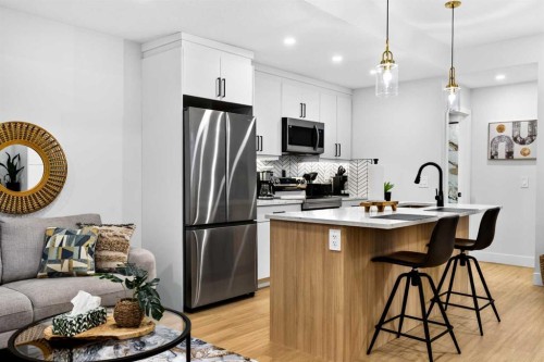 236 30 Avenue Ne, Calgary, AB - Indoor Photo Showing Kitchen With Upgraded Kitchen