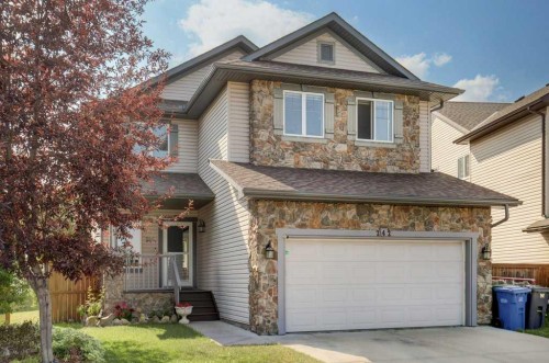 242 Crystal Green Point, Okotoks, AB - Outdoor With Facade