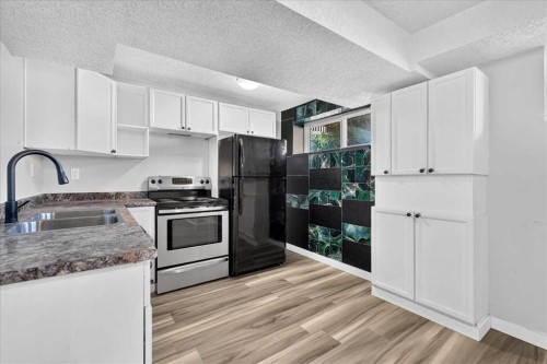 4309 26 Avenue Se, Calgary, AB - Indoor Photo Showing Kitchen With Double Sink