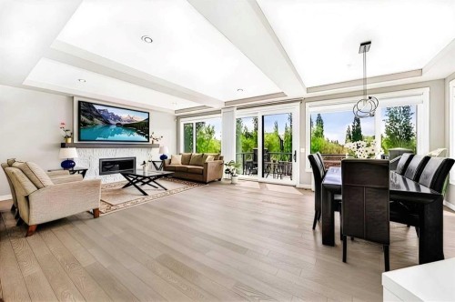 33 Aspen Summit Circle Sw, Calgary, AB - Indoor With Fireplace