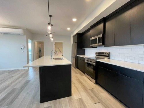 2304-42 Cranbrook Gardens Se, Calgary, AB - Indoor Photo Showing Kitchen With Upgraded Kitchen