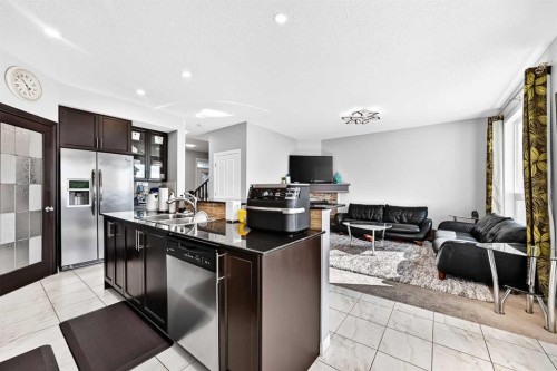 8 Skyview Point Terrace Ne, Calgary, AB - Indoor Photo Showing Kitchen With Double Sink With Upgraded Kitchen