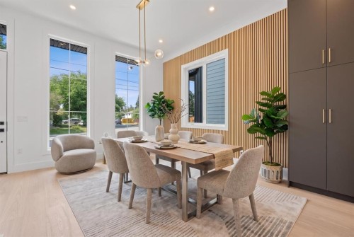 514 37 Street Sw, Calgary, AB - Indoor Photo Showing Dining Room