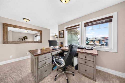 117 Evanspark Circle Nw, Calgary, AB - Indoor Photo Showing Office