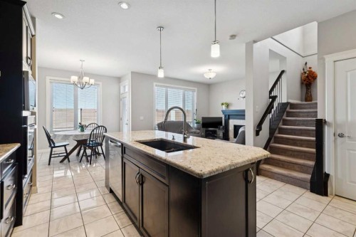 215 Redstone Heights Ne, Calgary, AB - Indoor Photo Showing Kitchen With Upgraded Kitchen