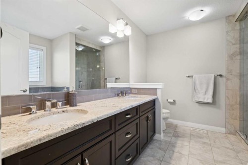 215 Redstone Heights Ne, Calgary, AB - Indoor Photo Showing Bathroom