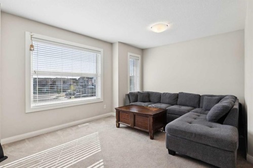 215 Redstone Heights Ne, Calgary, AB - Indoor Photo Showing Living Room