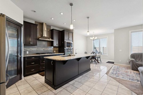 215 Redstone Heights Ne, Calgary, AB - Indoor Photo Showing Kitchen With Upgraded Kitchen