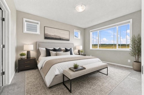 142 Yorkstone Way Sw, Calgary, AB - Indoor Photo Showing Bedroom