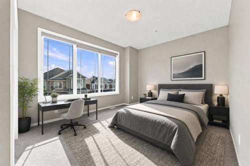 142 Yorkstone Way Sw, Calgary, AB - Indoor Photo Showing Bedroom