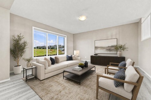 142 Yorkstone Way Sw, Calgary, AB - Indoor Photo Showing Living Room