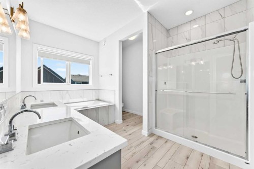 105 Magnolia Manor Se, Calgary, AB - Indoor Photo Showing Bathroom
