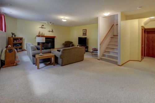 123 Hillview Road, Strathmore, AB - Indoor With Fireplace