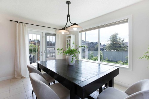 2 Kingston View Se, Airdrie, AB - Indoor Photo Showing Dining Room