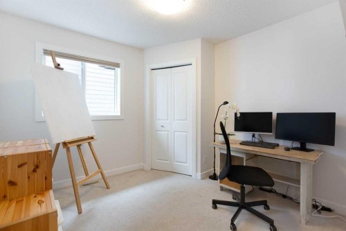 2 Kingston View Se, Airdrie, AB - Indoor Photo Showing Office