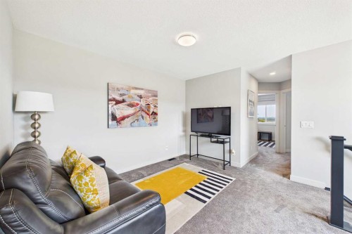 182 Rowley Gate Nw, Calgary, AB - Indoor Photo Showing Living Room