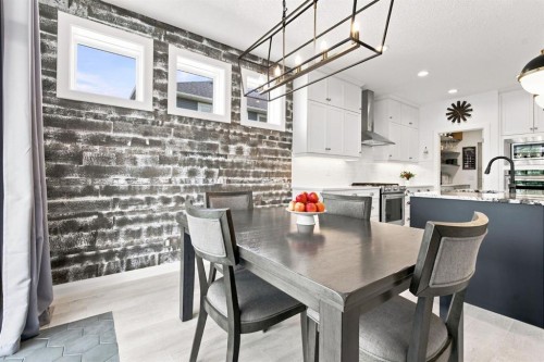218 Boulder Creek Place, Langdon, AB - Indoor Photo Showing Dining Room