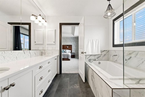 218 Boulder Creek Place, Langdon, AB - Indoor Photo Showing Bathroom