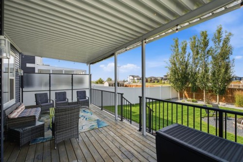 218 Boulder Creek Place, Langdon, AB - Outdoor With Deck Patio Veranda With Exterior