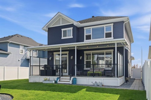 218 Boulder Creek Place, Langdon, AB - Outdoor With Deck Patio Veranda