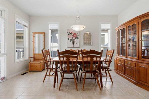 14 Evercreek Bluffs Place Sw, Calgary, AB - Indoor Photo Showing Dining Room