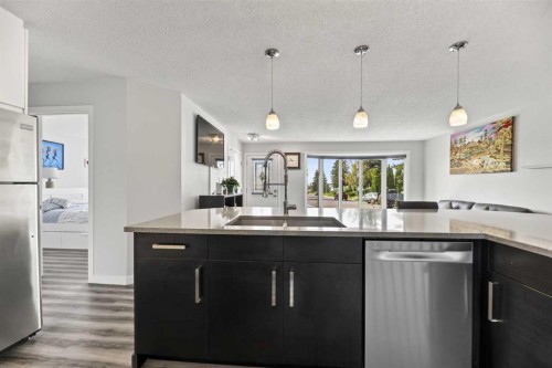 8035 Huntwick Crescent Ne, Calgary, AB - Indoor Photo Showing Kitchen With Upgraded Kitchen