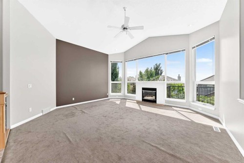 35 Arbour Vista Way Nw, Calgary, AB - Indoor With Fireplace