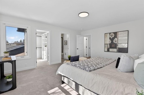 40 Bernard Way Nw, Calgary, AB - Indoor Photo Showing Bedroom