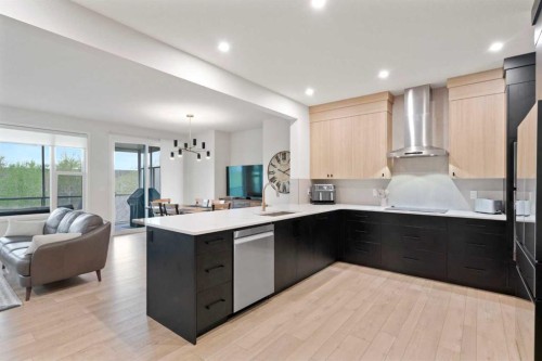 500 Cranbrook Gardens Se, Calgary, AB - Indoor Photo Showing Kitchen With Upgraded Kitchen