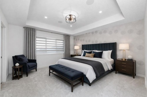 124 Heritage Boulevard, Cochrane, AB - Indoor Photo Showing Bedroom