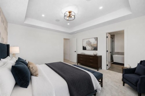 124 Heritage Boulevard, Cochrane, AB - Indoor Photo Showing Bedroom