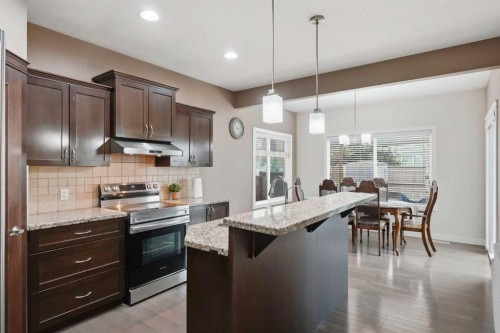 509 New Brighton Drive Se, Calgary, AB - Indoor Photo Showing Kitchen With Upgraded Kitchen