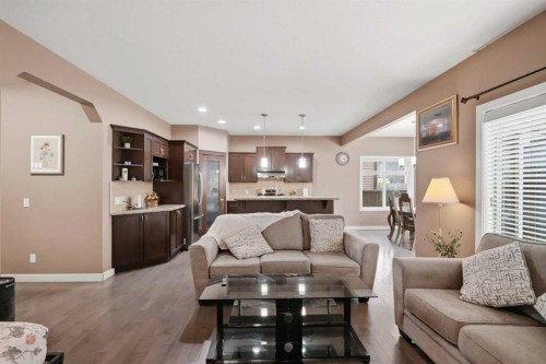 509 New Brighton Drive Se, Calgary, AB - Indoor Photo Showing Living Room