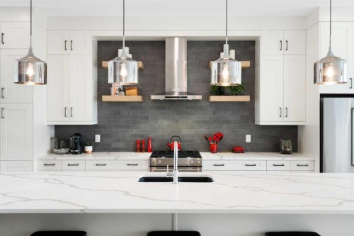 1141 Renfrew Drive Ne, Calgary, AB - Indoor Photo Showing Kitchen With Upgraded Kitchen
