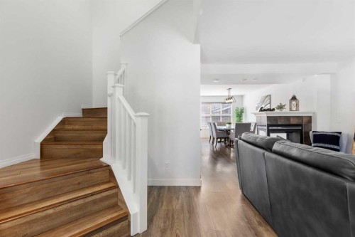 17 Auburn Bay View Se, Calgary, AB - Indoor With Fireplace
