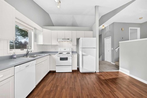 23 Sunlake Gardens Se, Calgary, AB - Indoor Photo Showing Kitchen With Double Sink