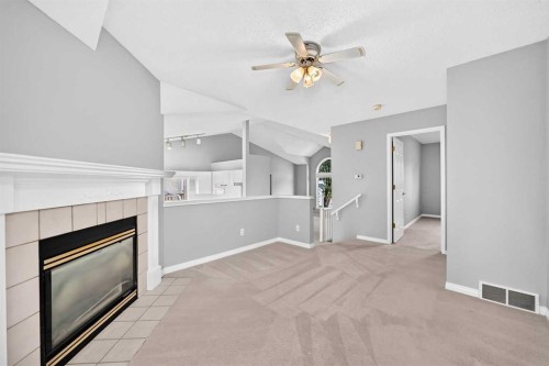 23 Sunlake Gardens Se, Calgary, AB - Indoor With Fireplace