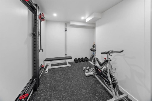 2819 28 Street Sw, Calgary, AB - Indoor Photo Showing Gym Room