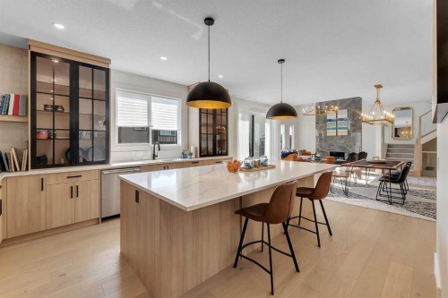 39 North Bridges Glen, Langdon, AB - Indoor Photo Showing Kitchen With Upgraded Kitchen