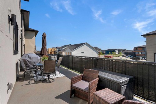 39 North Bridges Glen, Langdon, AB - Outdoor With Deck Patio Veranda With Exterior