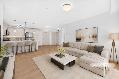 2105-450 Sage Valley Drive Nw, Calgary, AB - Indoor Photo Showing Living Room