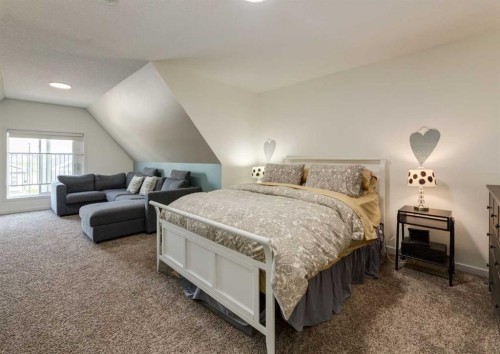 71 Seton Gardens Se, Calgary, AB - Indoor Photo Showing Bedroom