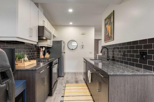 71 Seton Gardens Se, Calgary, AB - Indoor Photo Showing Kitchen With Upgraded Kitchen