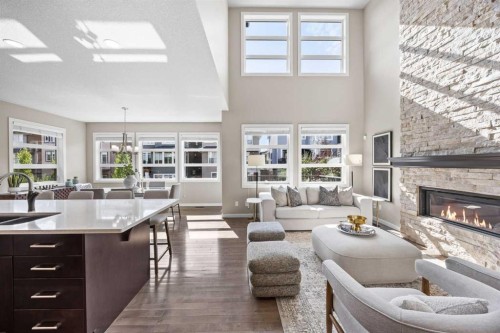 29 Aspen Summit Point Sw, Calgary, AB - Indoor Photo Showing Other Room With Fireplace