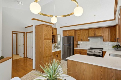 50 Douglasview Park Se, Calgary, AB - Indoor Photo Showing Kitchen With Double Sink