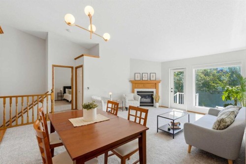 50 Douglasview Park Se, Calgary, AB - Indoor With Fireplace