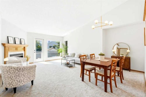 50 Douglasview Park Se, Calgary, AB - Indoor With Fireplace