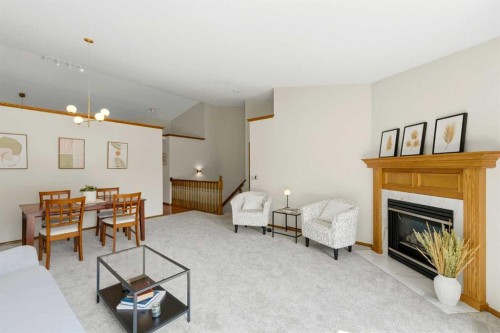 50 Douglasview Park Se, Calgary, AB - Indoor With Fireplace
