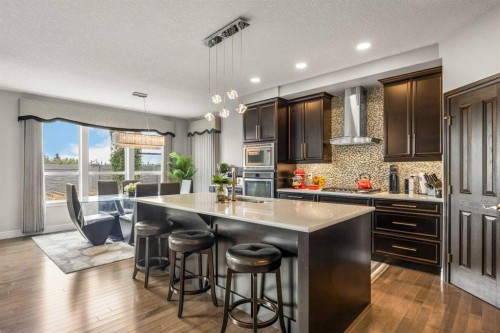 183 Aspen Acres Manor Sw, Calgary, AB - Indoor Photo Showing Kitchen With Stainless Steel Kitchen With Upgraded Kitchen